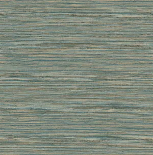 Alton Teal Faux Grasscloth Wallpaper from Fusion Advantage Collection
